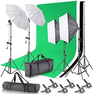 Eclairage fond vert